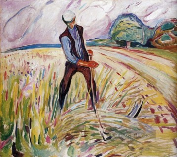 der Heumacher 1916 Edvard Munch Expressionismus Ölgemälde